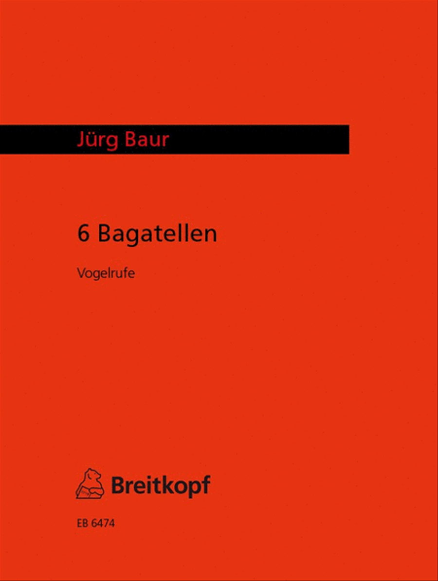 6 Bagatelles 6 Bagatelles Clarinet Solo scores gallery preview page 1
