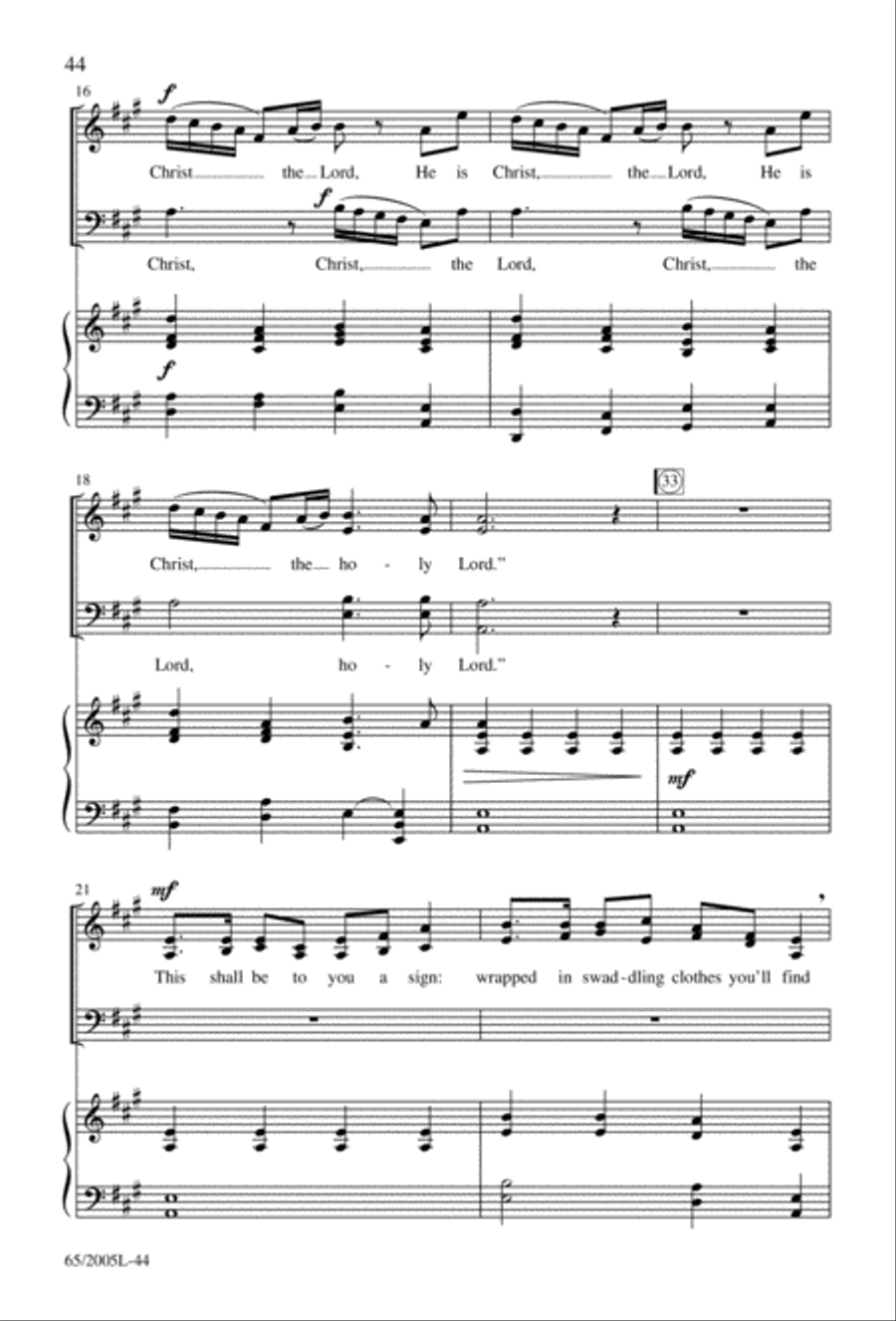 I Hear the Prophet Callin' 4-Part scores gallery preview page 45