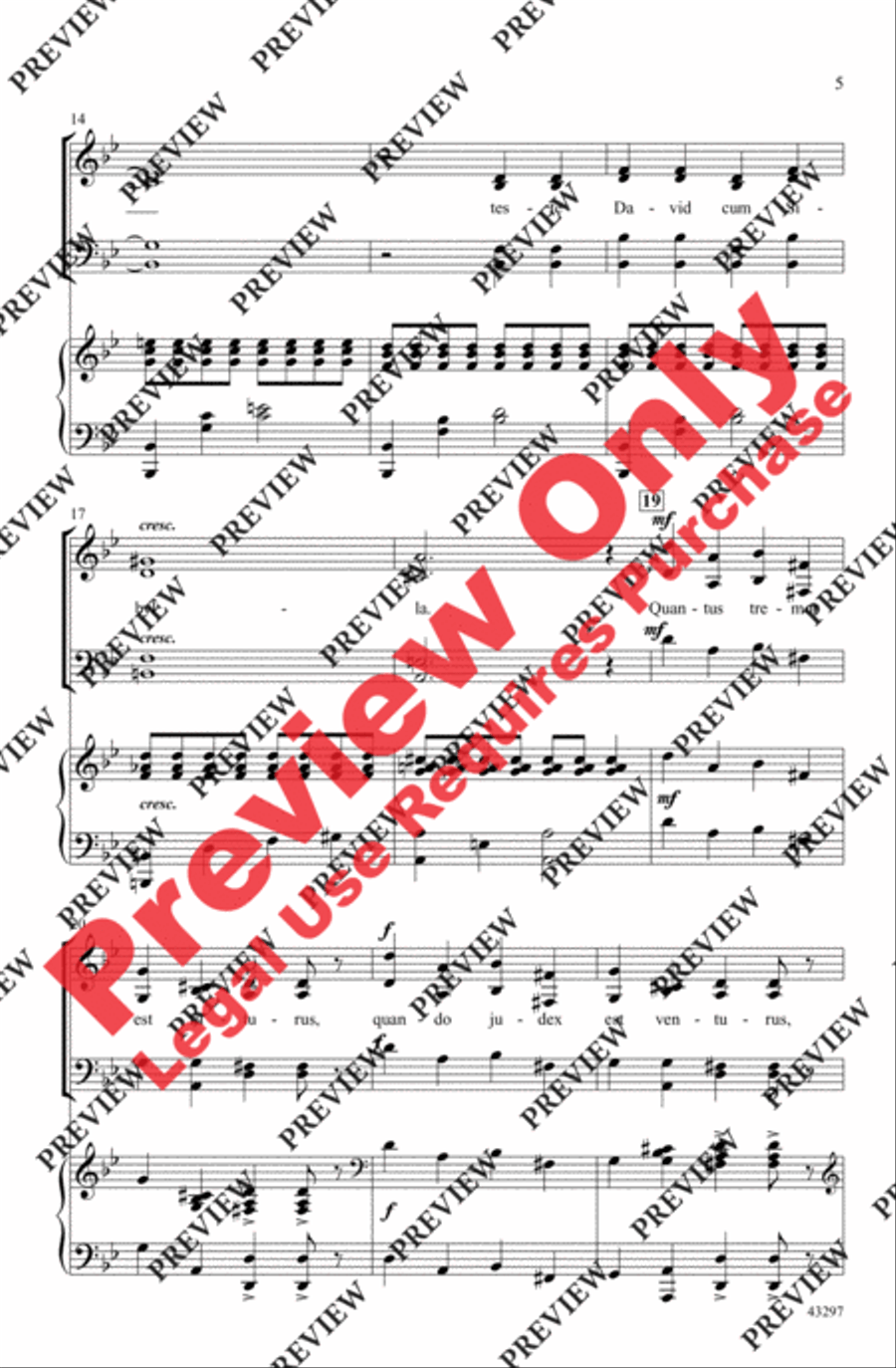 Dies Irae Dies Irae 4-Part scores gallery preview page 5