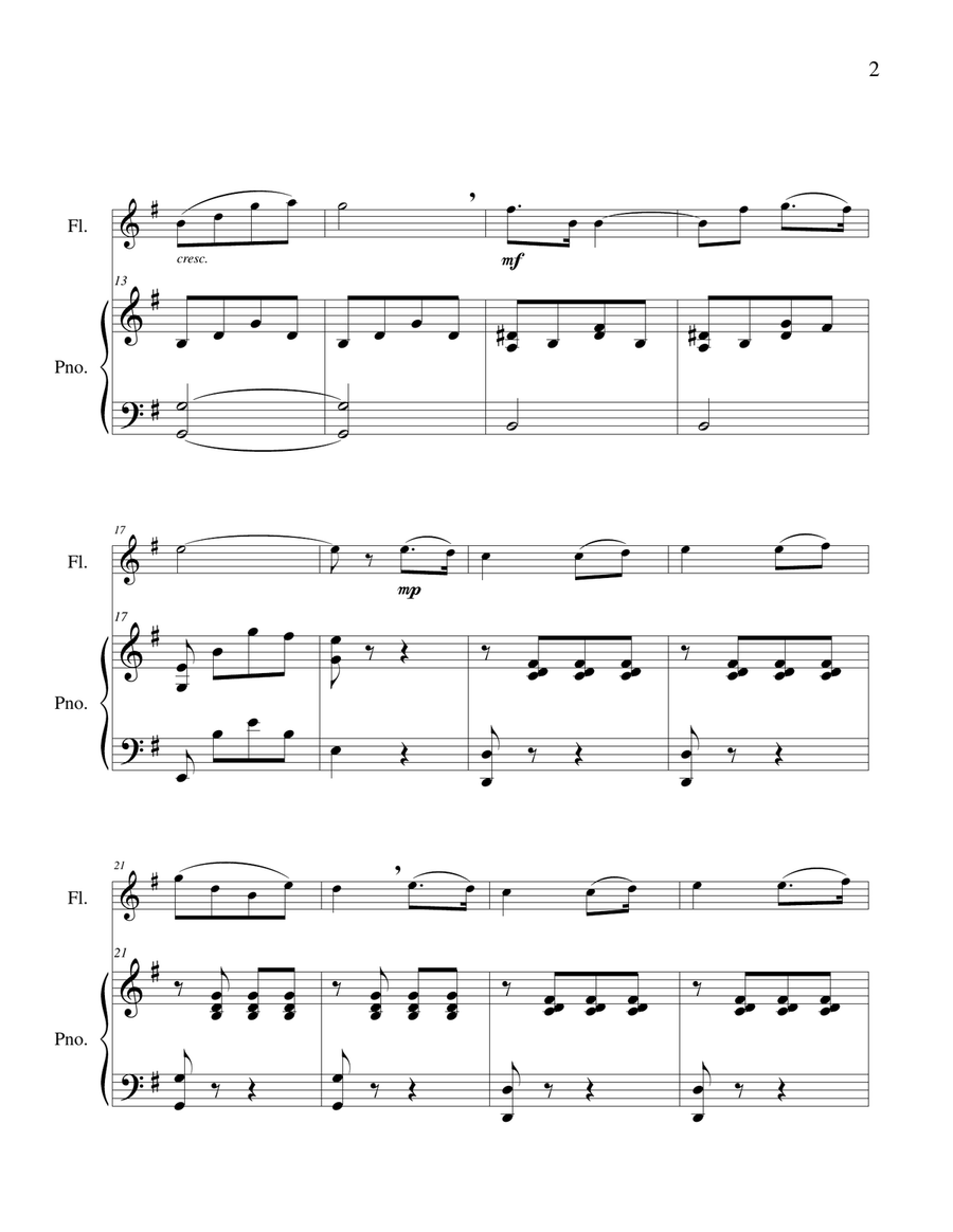 Lionel’s Aria - Flute Solo Flute Solo scores gallery preview page 4