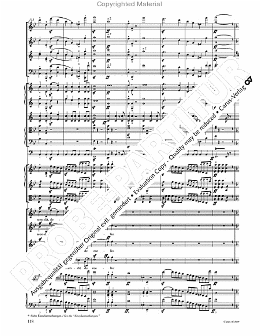 Missa solemnis Missa solemnis 4-Part scores gallery preview page 134
