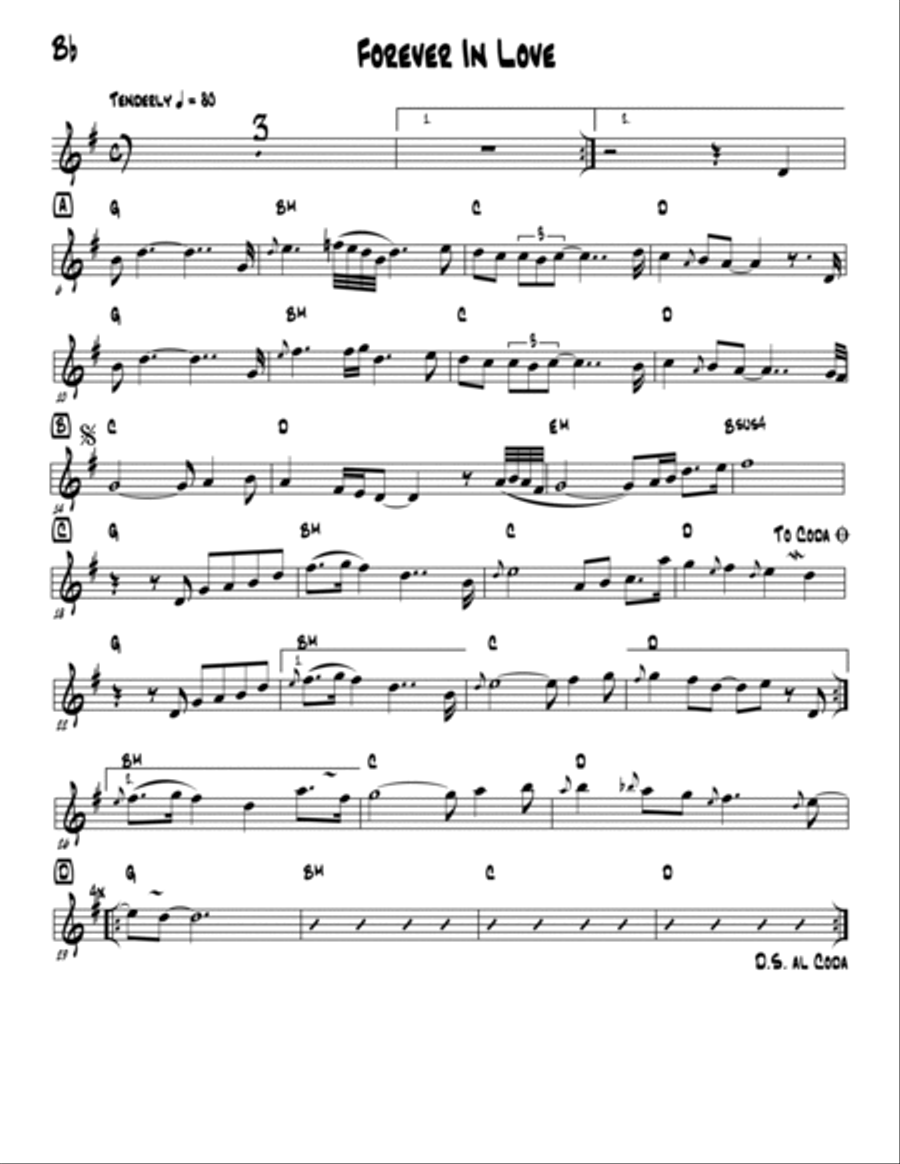 Forever In Love Jazz Ensemble scores gallery preview page 2