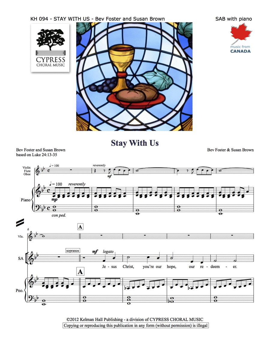 Stay With Us Stay With Us 3-Part scores gallery preview page 1
