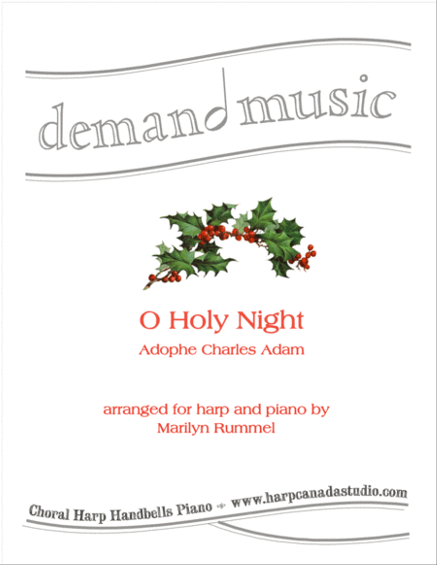 O Holy Night - Piano and Harp Duet Harp scores gallery preview page 1