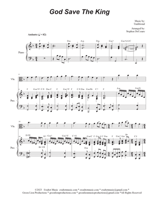God Save The King (Viola solo and Piano)