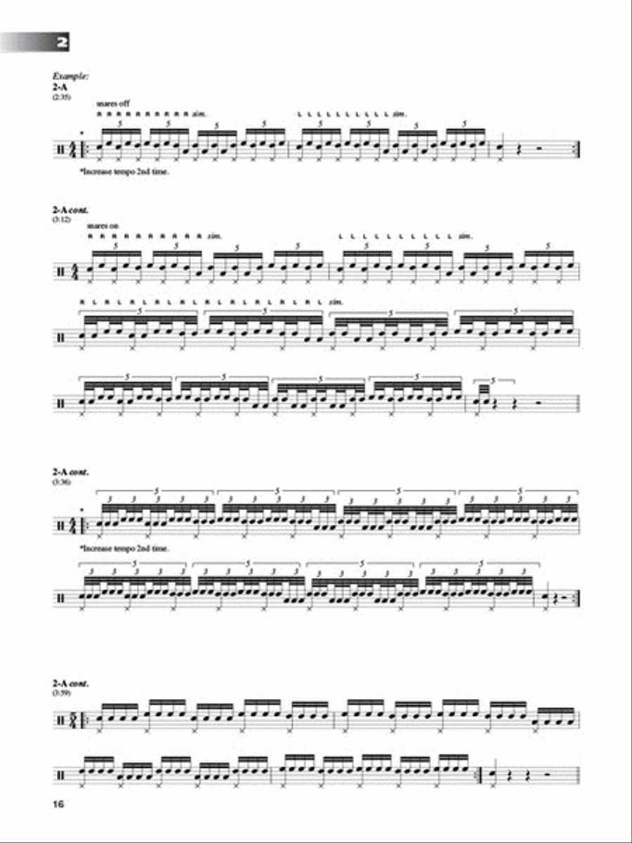 Ray Luzier's Double Bass Drum Techniques Double Bass scores gallery preview page 5