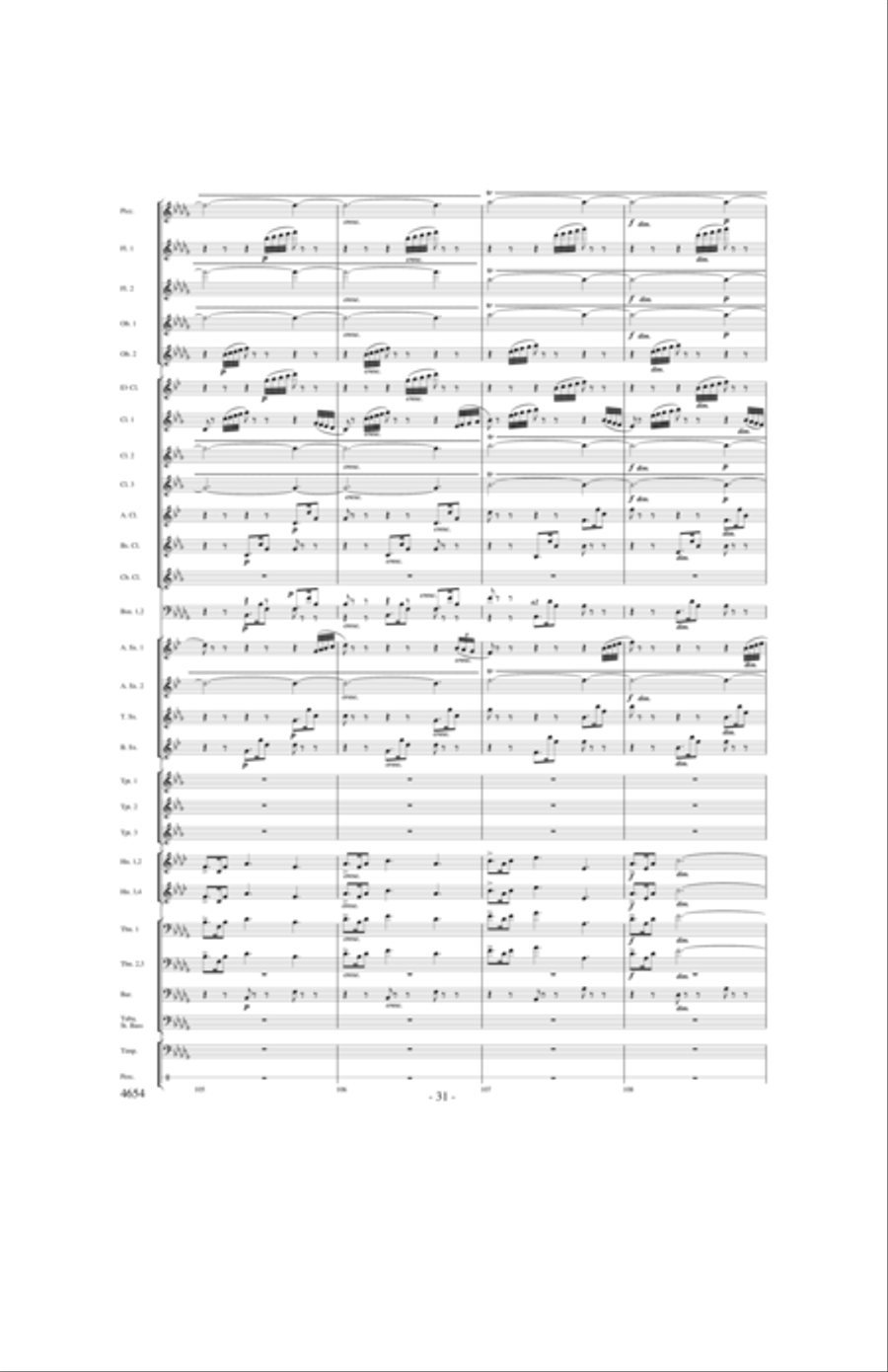 Ride of the Valkyries Concert Band scores gallery preview page 30