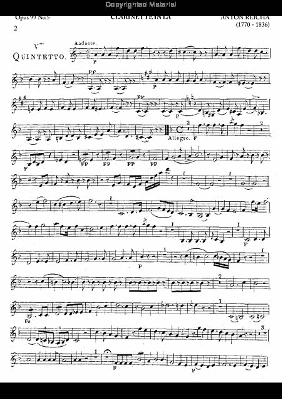 Wind Quintet, Op. 99, No. 5 Woodwind Quintet scores gallery preview page 5