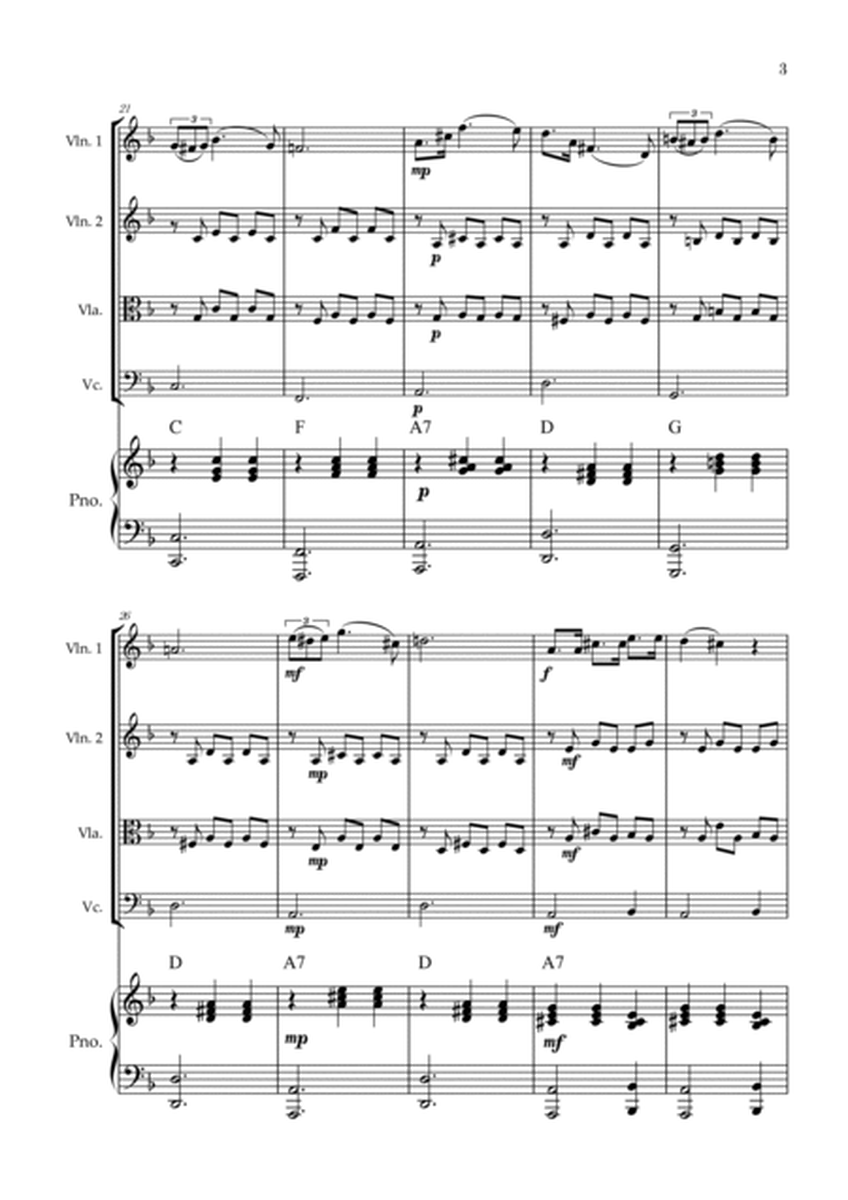 Serenade | Schubert | String Quartet | Piano | Chords image number null
