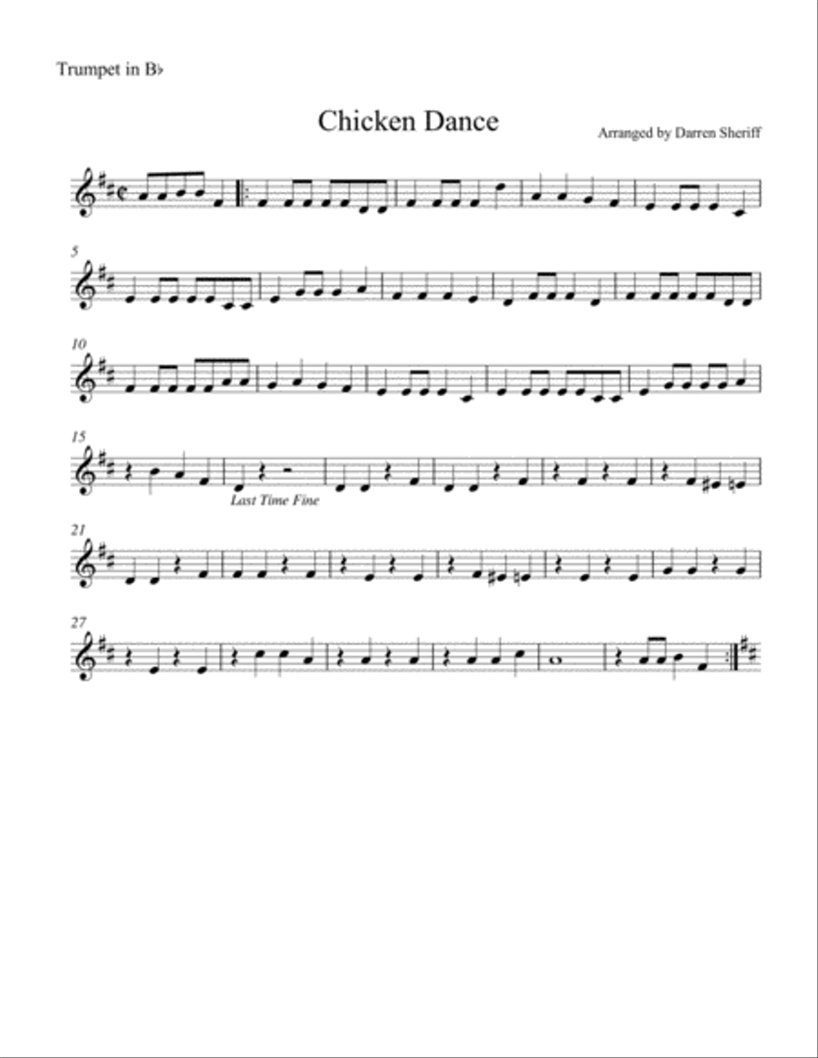 The Chicken Dance Brass Ensemble scores gallery preview page 4