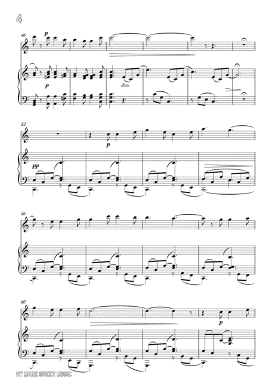 Berlioz-Le jeune pâtre breton,for Violin and Piano Voice scores gallery preview page 6