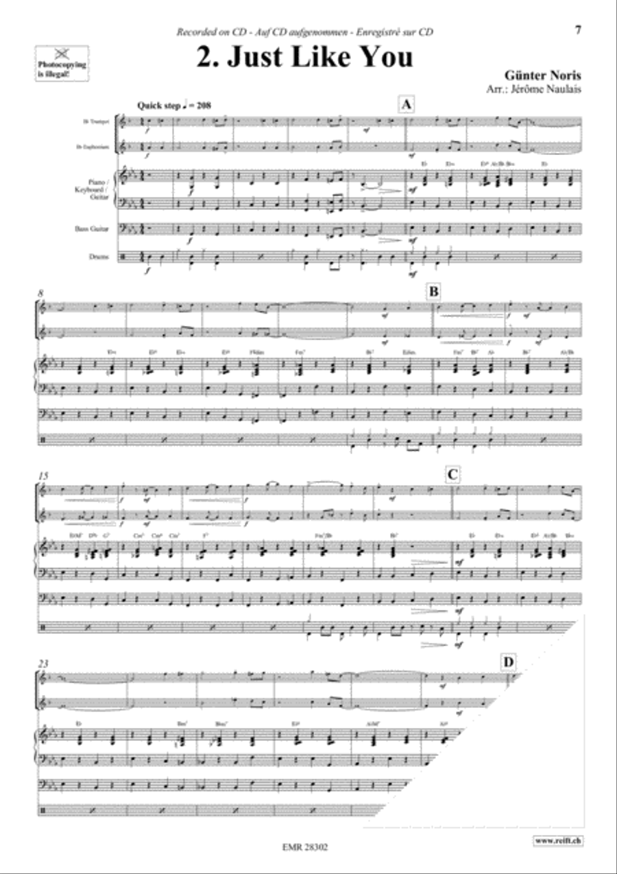 Let's Dance Volume 3 Brass Ensemble scores gallery preview page 4