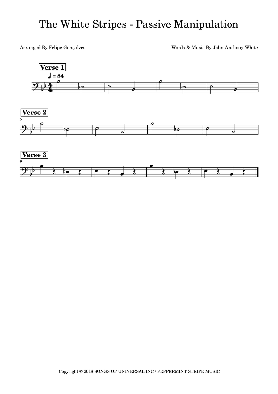 Passive Manipulation Double Bass scores gallery preview page 1