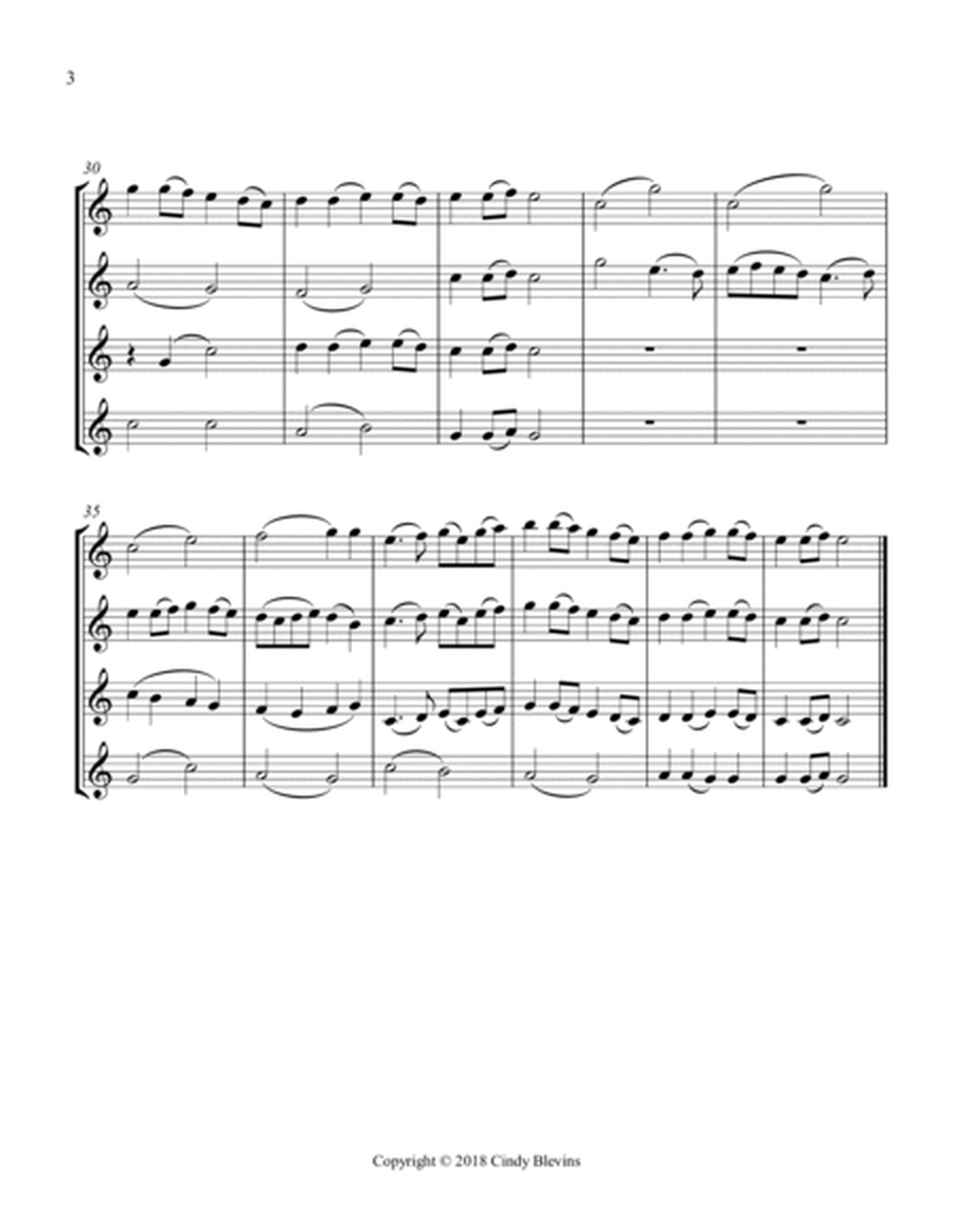 Simple Gifts, Three Clarinets and Bass Clarinet image number null