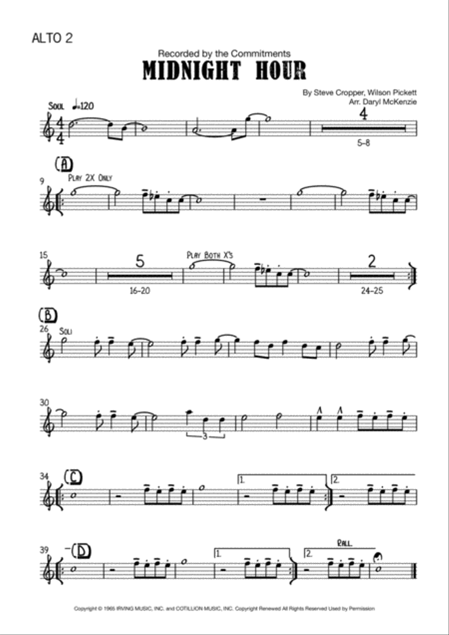 In The Midnight Hour Jazz Ensemble scores gallery preview page 5