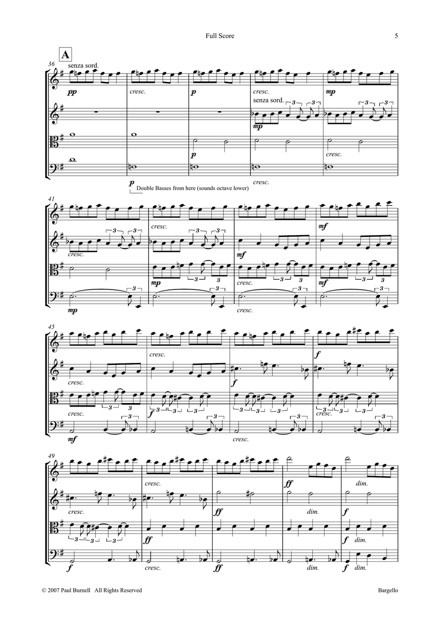 Bargello String Quartet scores gallery preview page 5