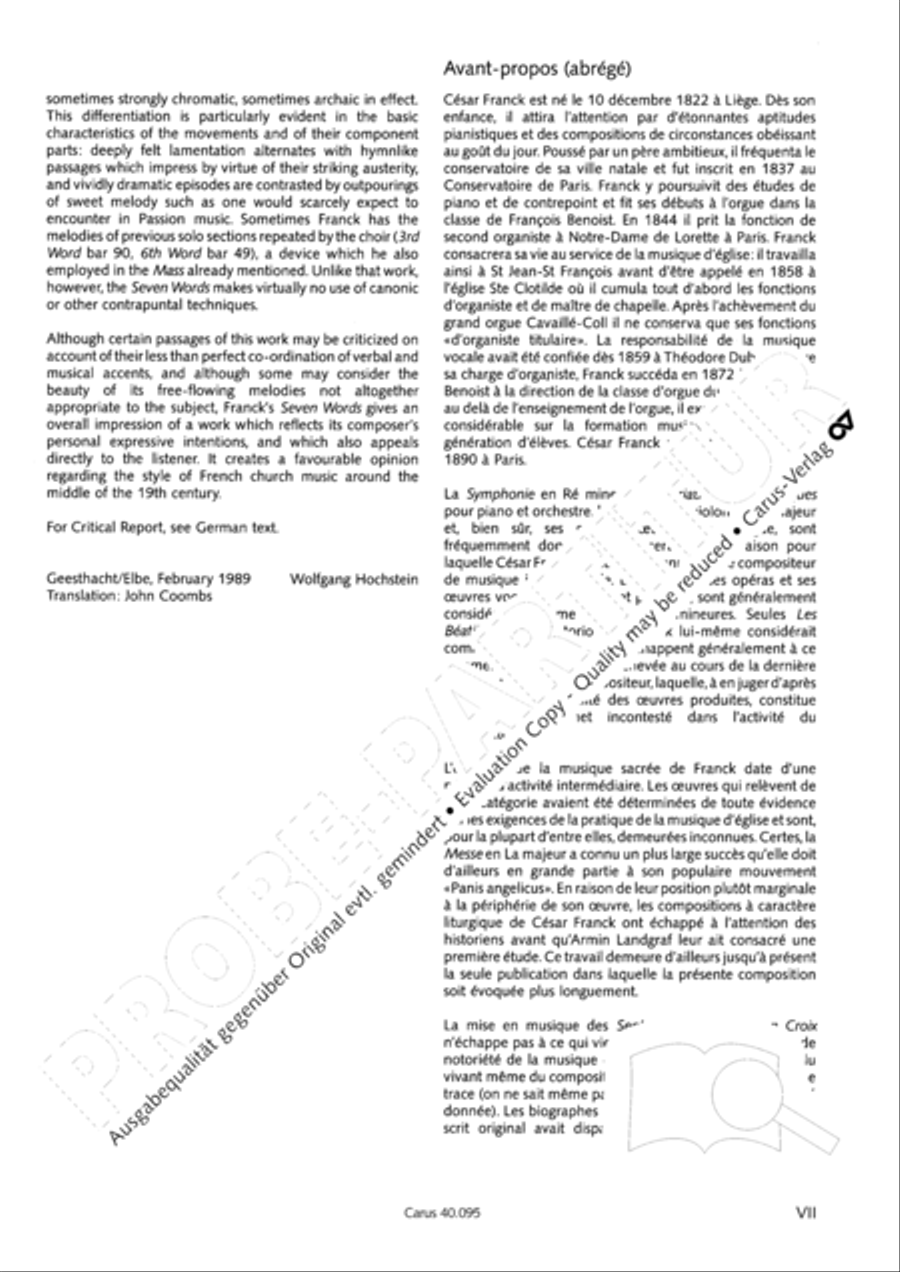 The Seven Words (Die Sieben Worte) 4-Part scores gallery preview page 8