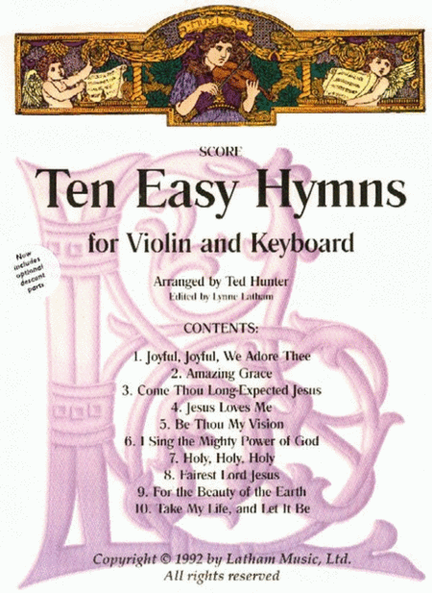 Easy Hymns 10 Arr Hunter Latham Vln/Pno