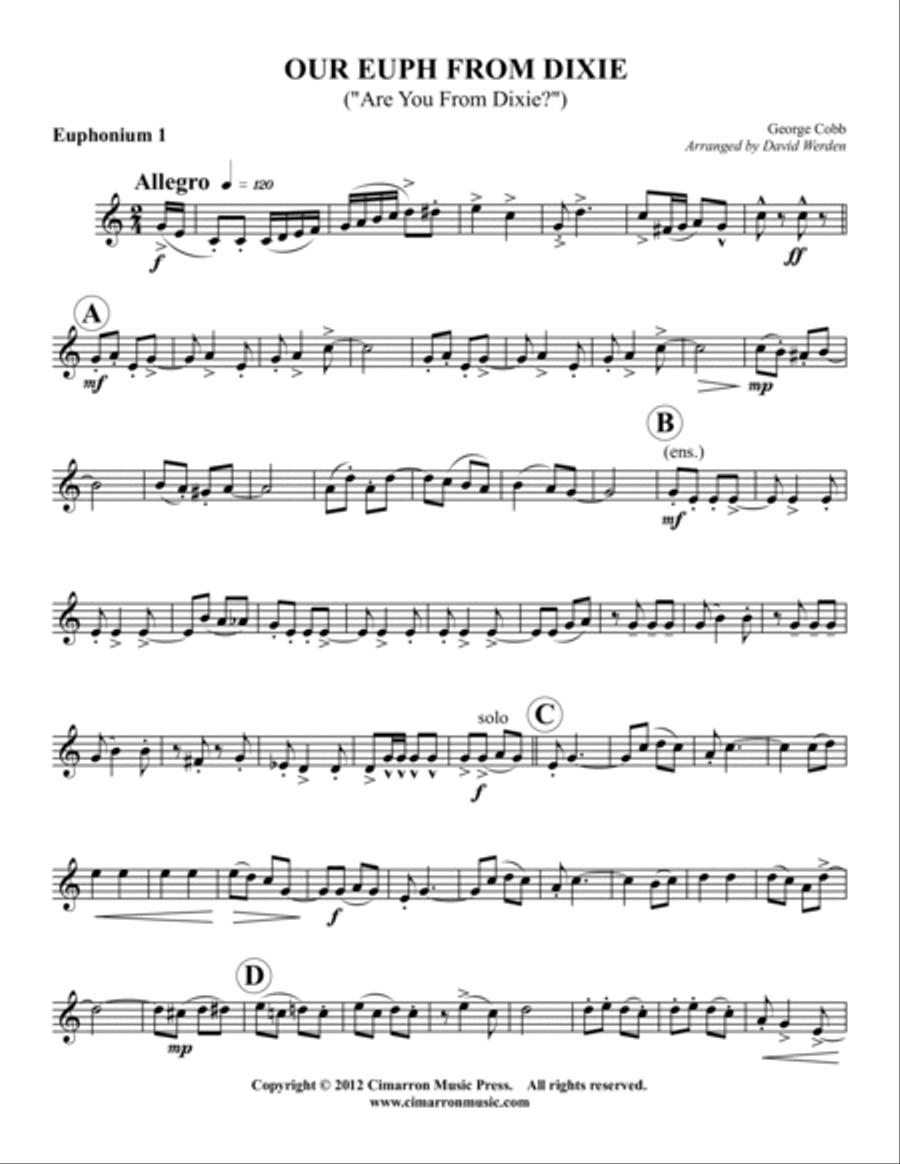 Our Euph From Dixie EETT scores gallery preview page 6