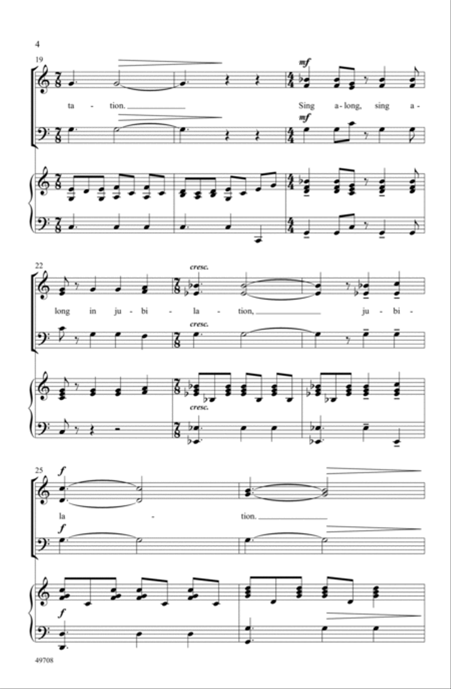 Exsultate in Seven Choir scores gallery preview page 3