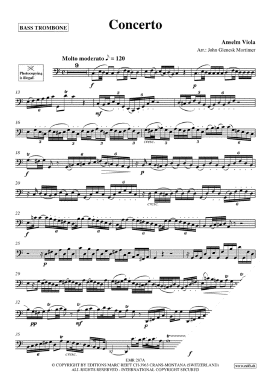 Concerto Trombone scores gallery preview page 3