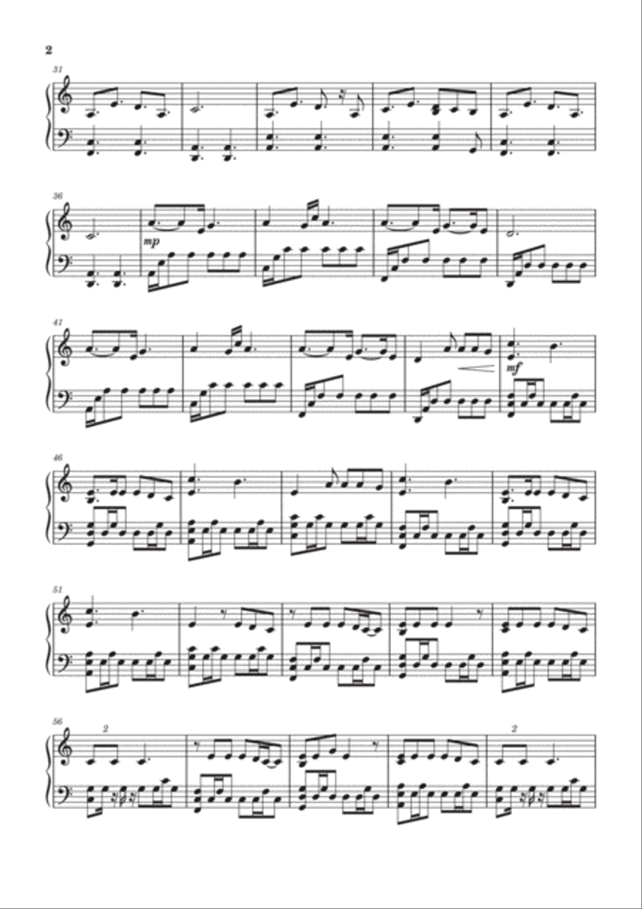 War Of Hearts Piano Solo scores gallery preview page 2