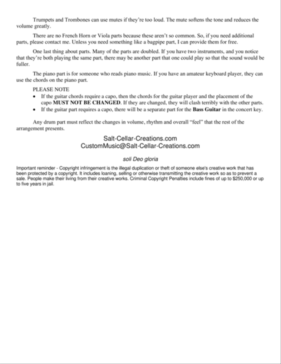 Amazing Grace (my Chains Are Gone) Flute scores gallery preview page 3