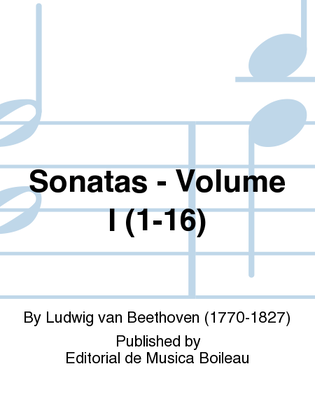Book cover for Sonatas - Volume I (1-16)
