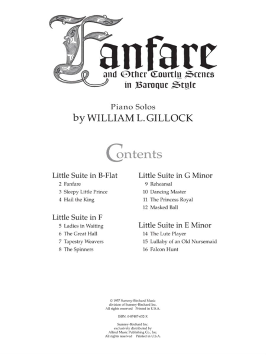 Fanfare and Other Courtly Scenes in Baroque Style Piano Solo scores gallery preview page 5