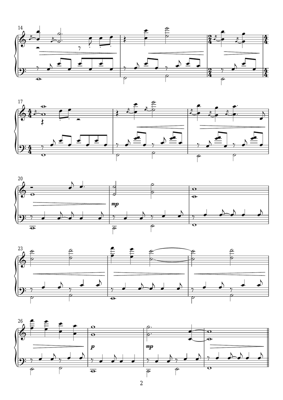 My Family Lived Here Piano Solo scores gallery preview page 2