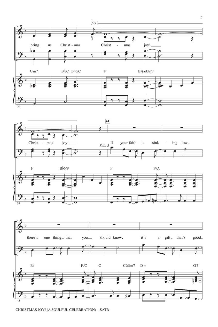 Christmas Joy! (A Soulful Celebration) 4-Part scores gallery preview page 4