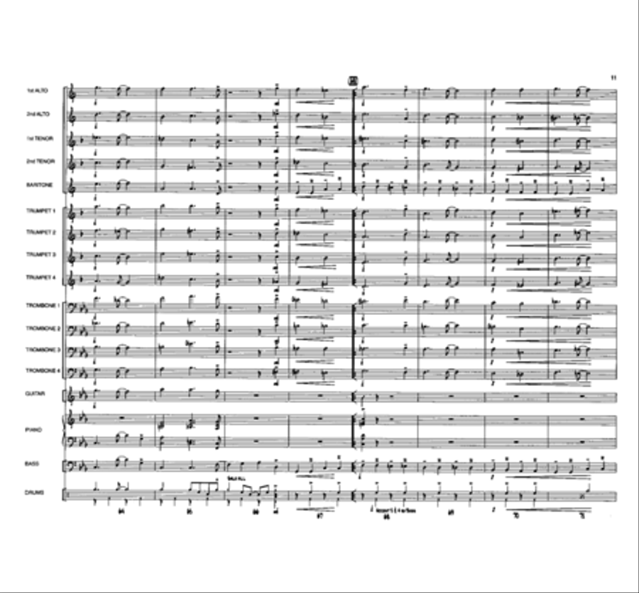 Eenie, Meenie, Minor Mode Jazz Ensemble scores gallery preview page 10