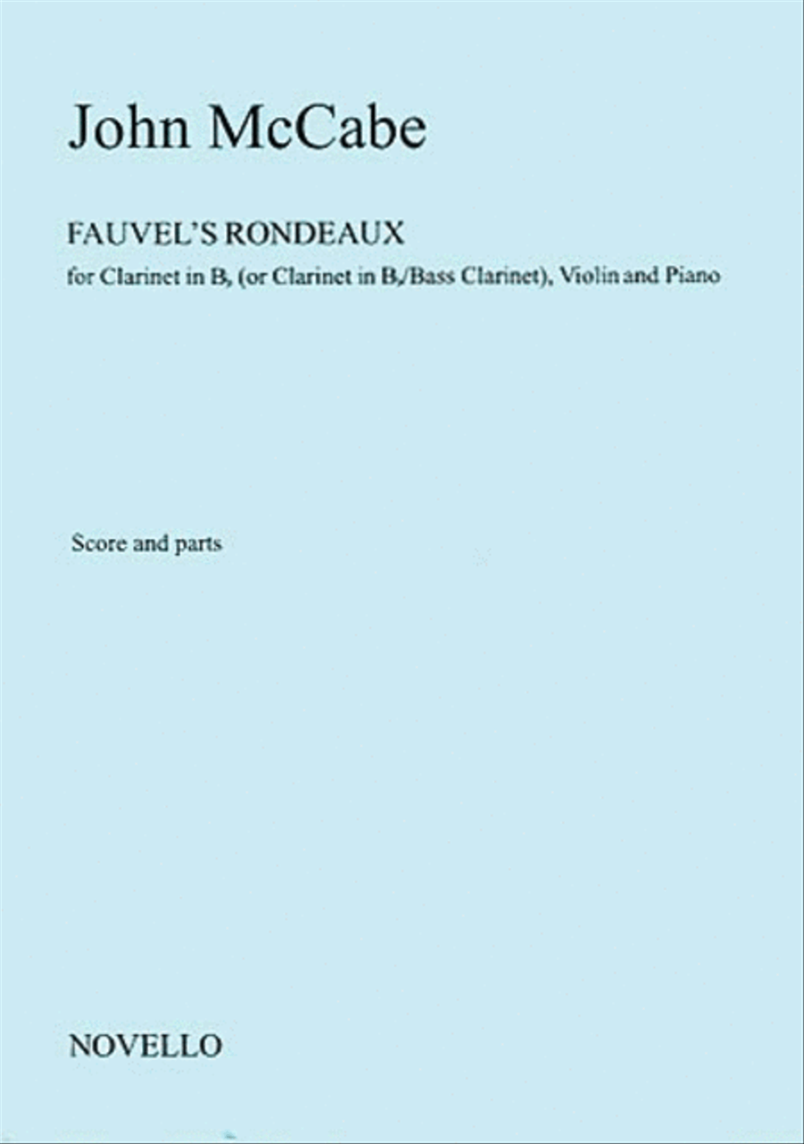 John McCabe: Fauvel's Rondeaux For Clarinet, Violin And Piano Clarinet scores gallery preview page 1