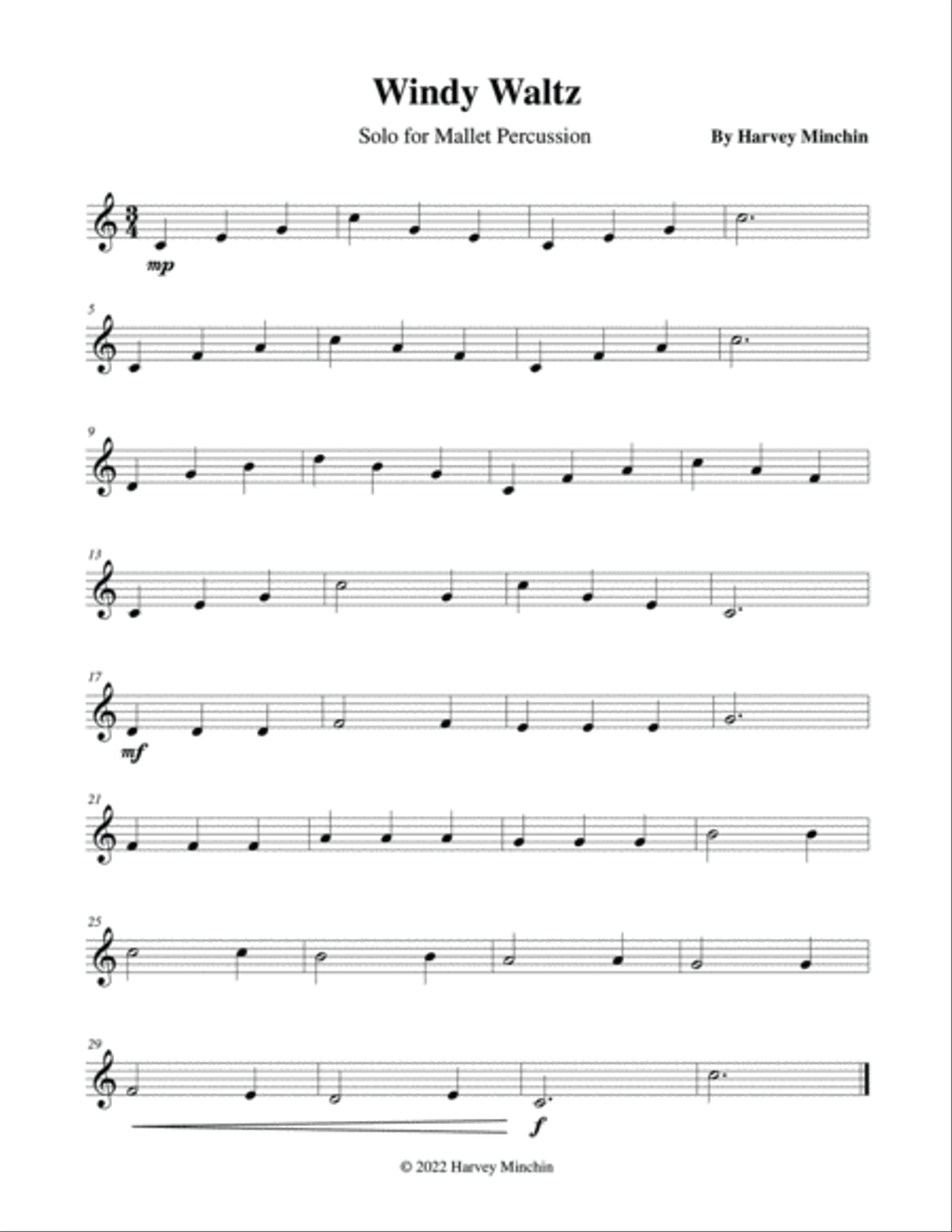 Seven Studies for Solo Mallet Percussion Volume 0 Percussion Ensemble scores gallery preview page 5