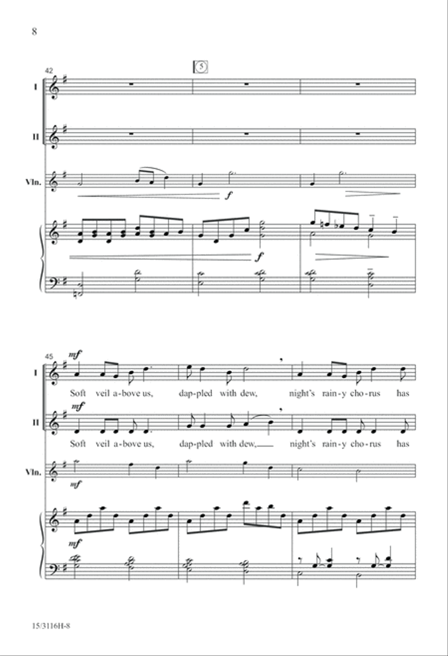 Mist on the River 2-Part scores gallery preview page 9