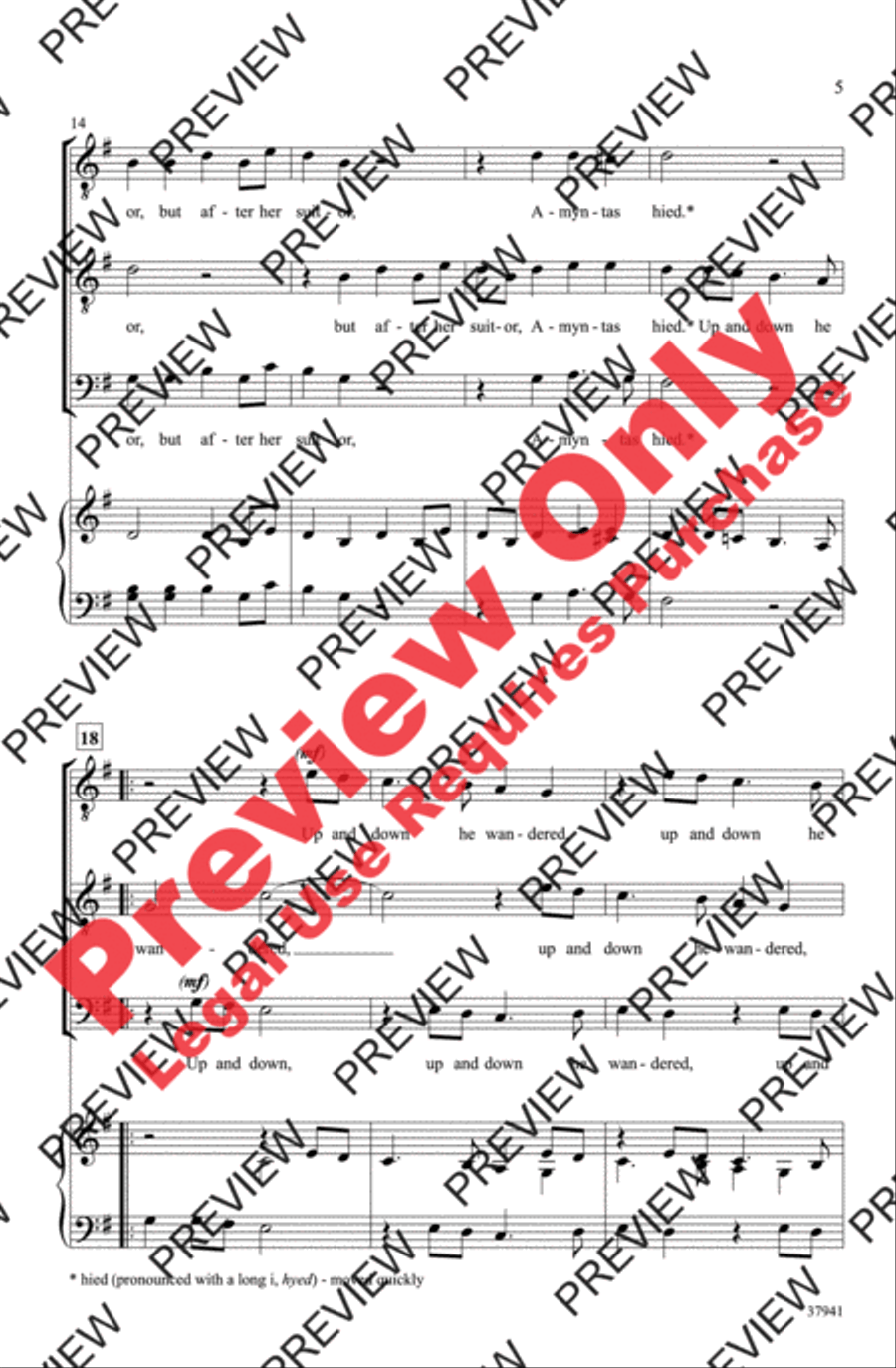 Fair Phyllis Men's Choir scores gallery preview page 5