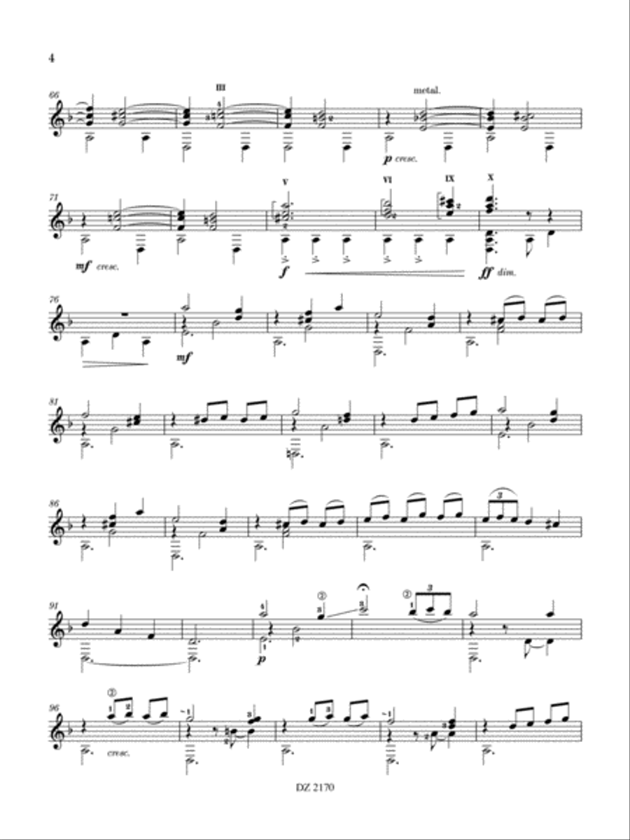Vals for Atom Vals for Atom Classical Guitar scores gallery preview page 4