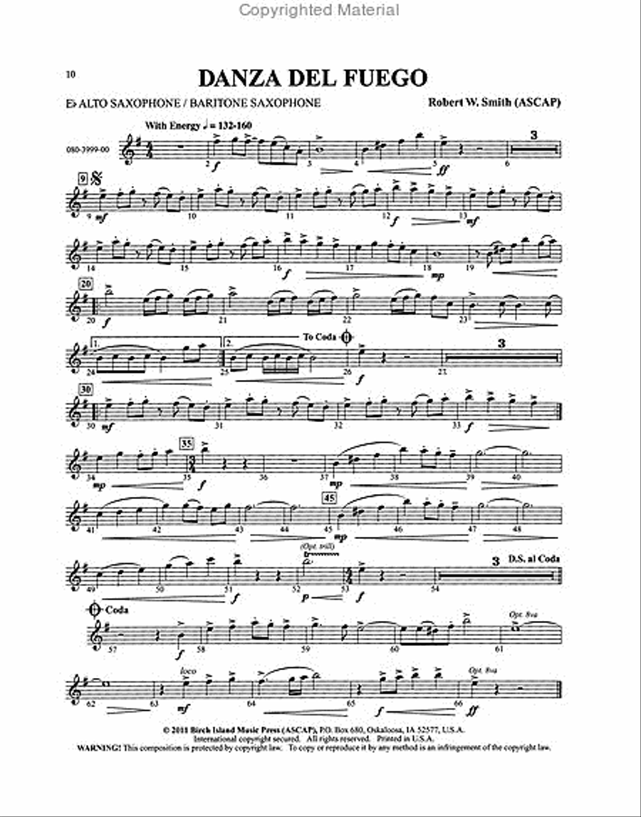 Solos for The Rising Band Musician Baritone Saxophone scores gallery preview page 4