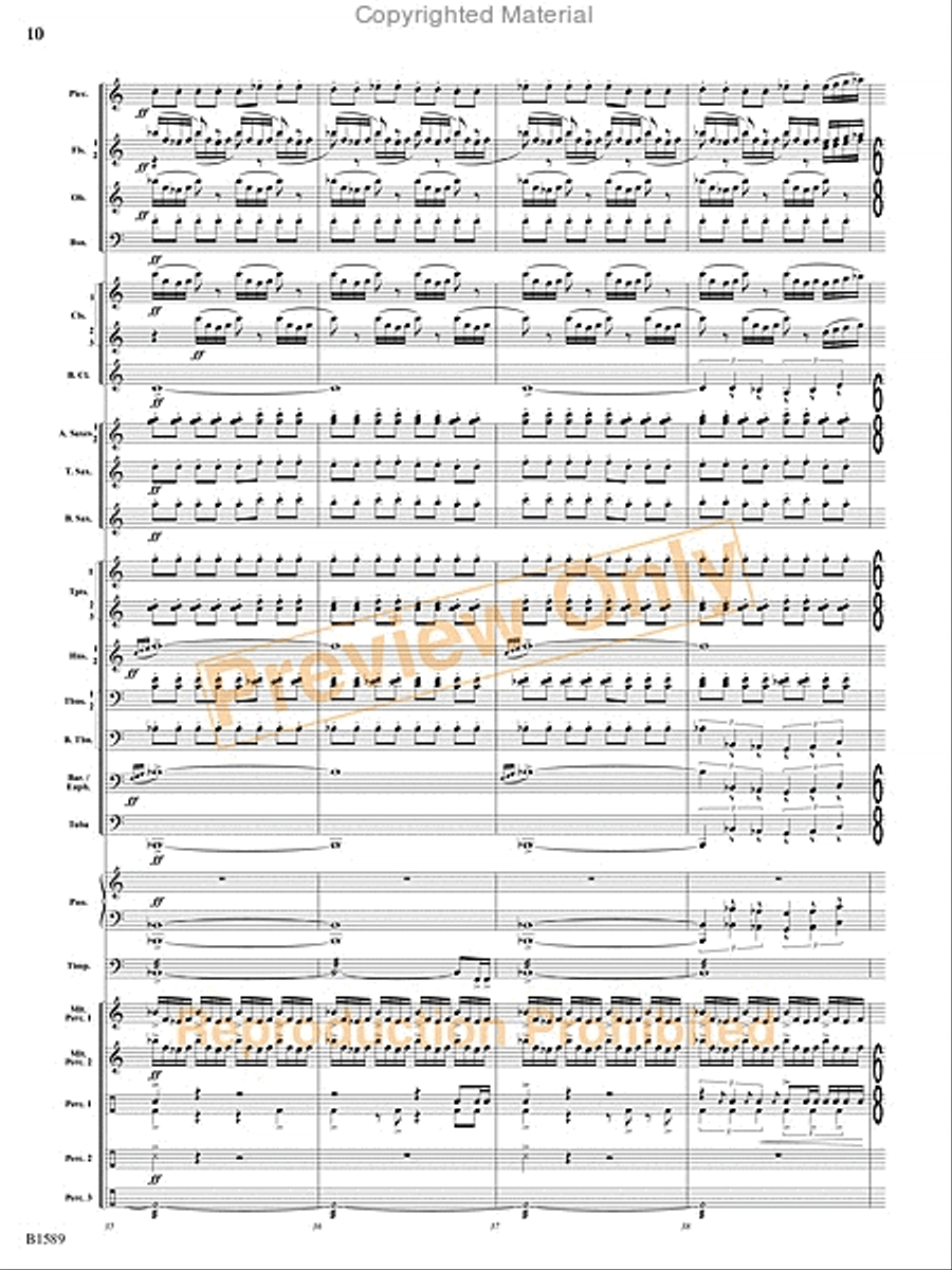 Pulse Concert Band scores gallery preview page 11