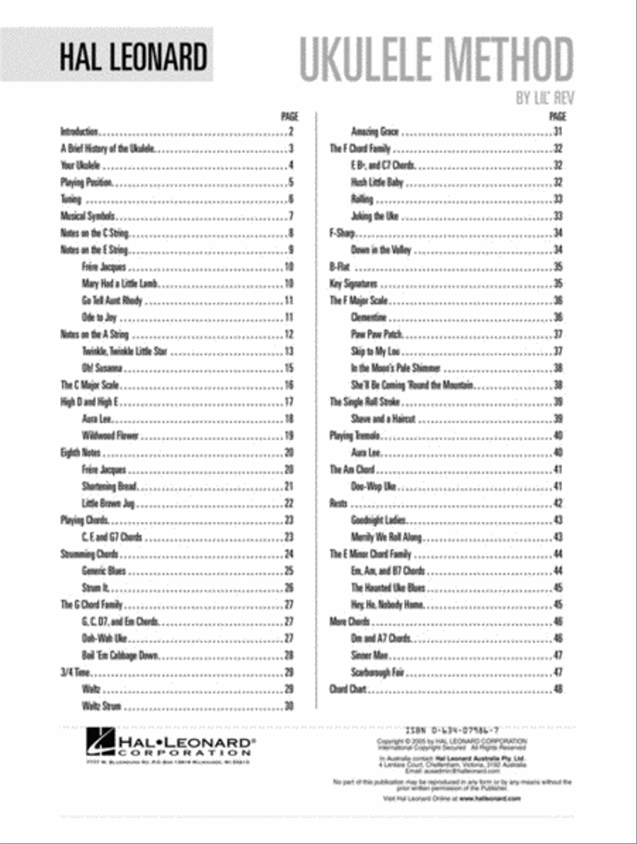 Hal Leonard Ukulele Method Book 1 Ukulele scores gallery preview page 2