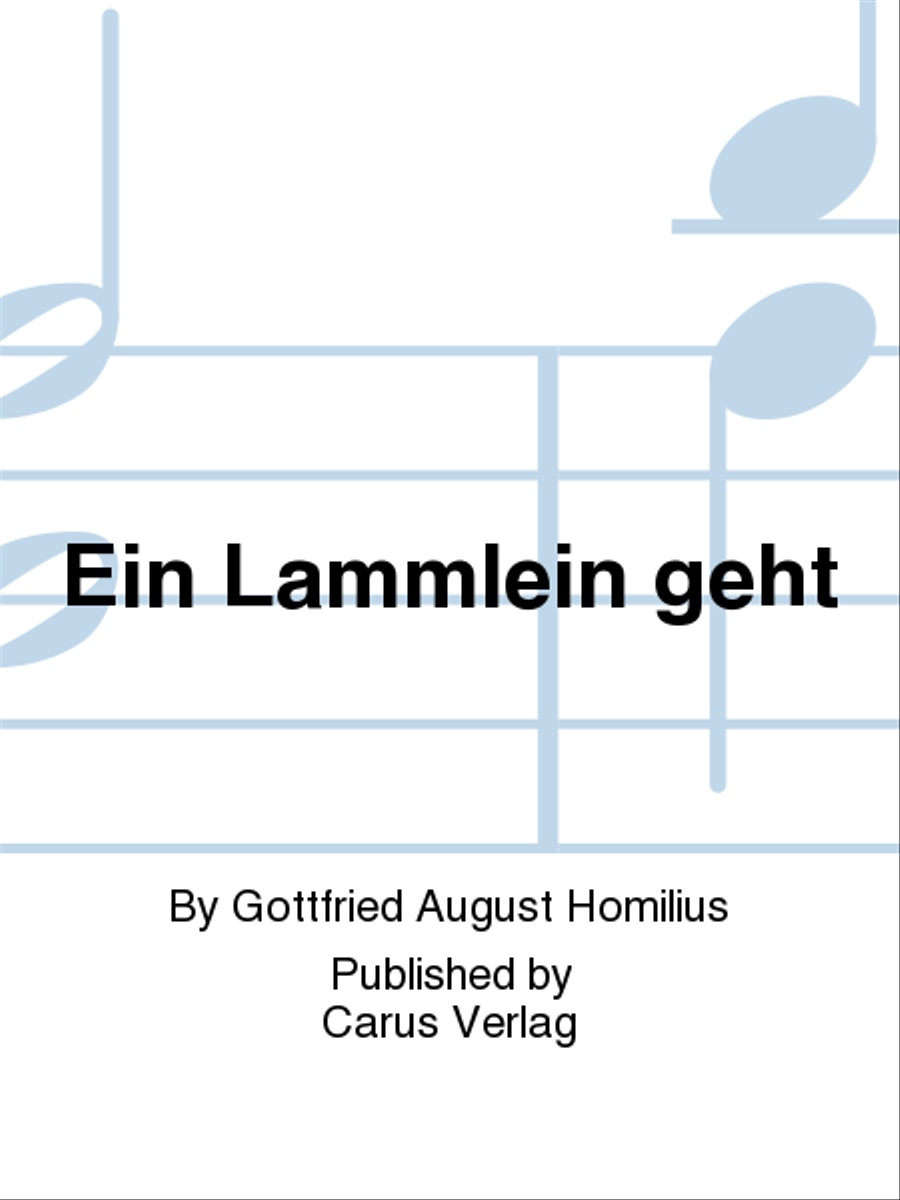 Ein Lammlein geht und tragt die Schuld Organ scores gallery preview page 1