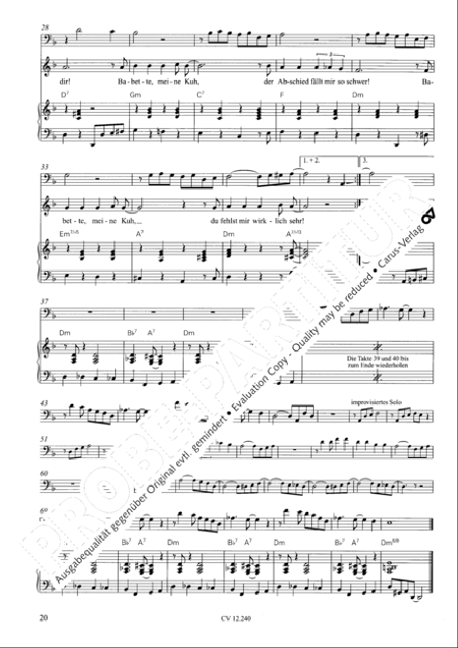 Israel in Agypten Children's Choir scores gallery preview page 21
