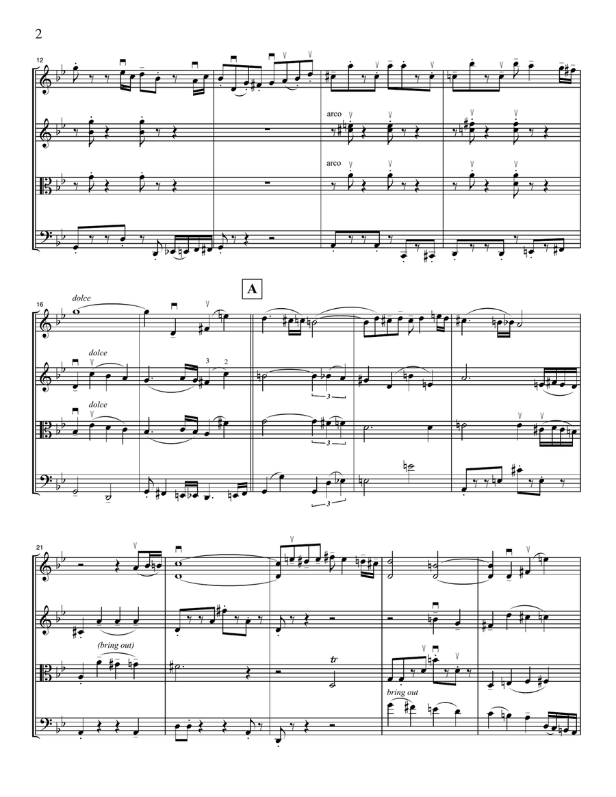 Tango Toscana (string quartet) String Quartet scores gallery preview page 2