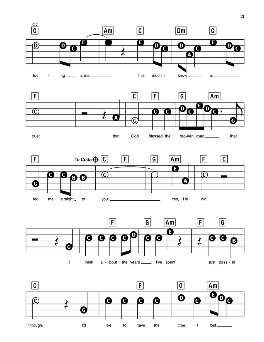 Bless The Broken Road Bless The Broken Road Piano, Vocal scores gallery preview page 3