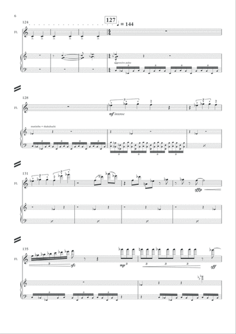 Flute and shop electronics