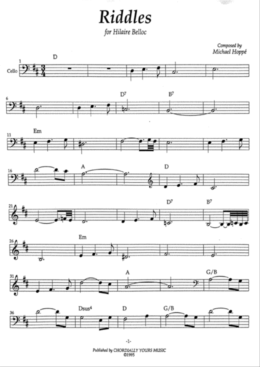 Riddles Small Ensemble scores gallery preview page 1