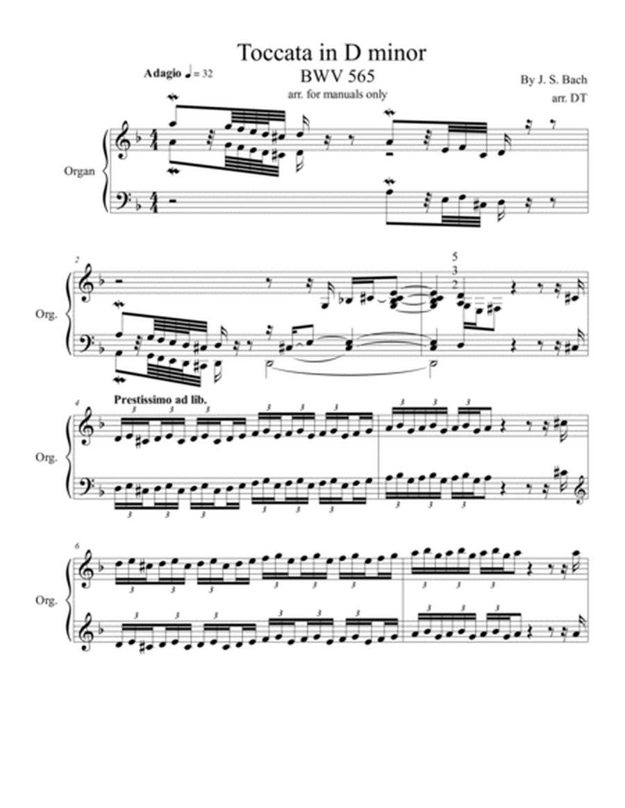 Toccata in D minor BWV 565