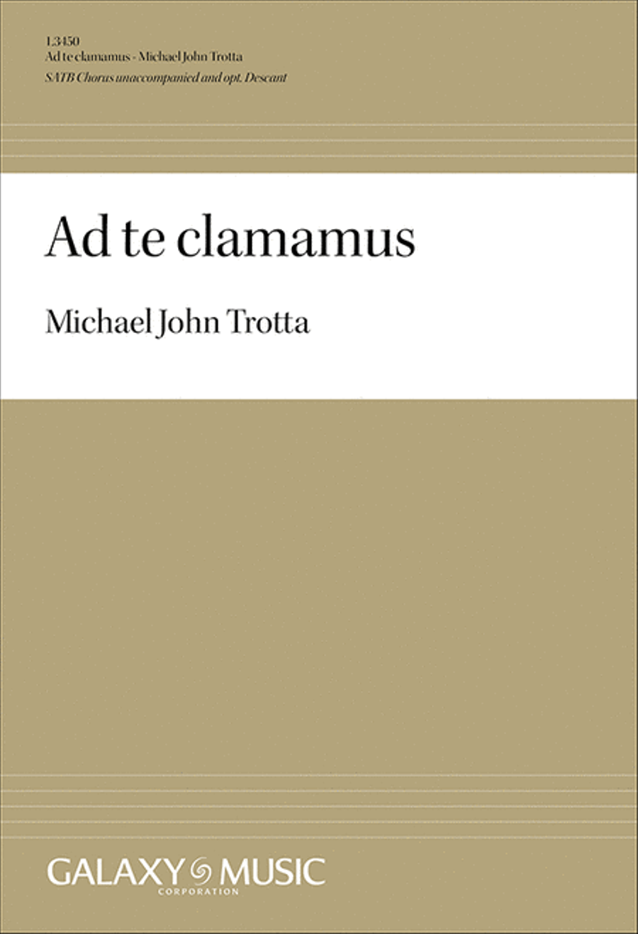 Ad te clamamus 4-Part scores gallery preview page 1
