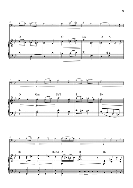 Wagner • Here Comes the Bride (Bridal Chorus) from Lohengrin | cello & piano sheet music w/ chords image number null