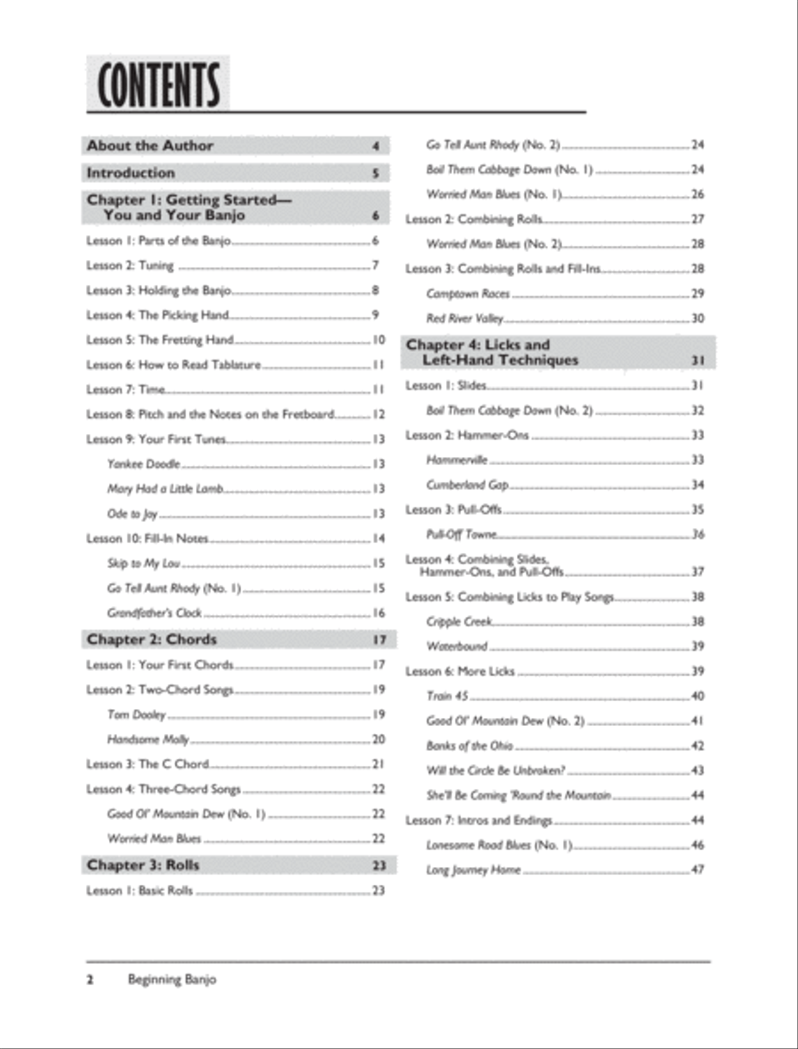 Complete 5-String Banjo Method 5-String Banjo scores gallery preview page 9